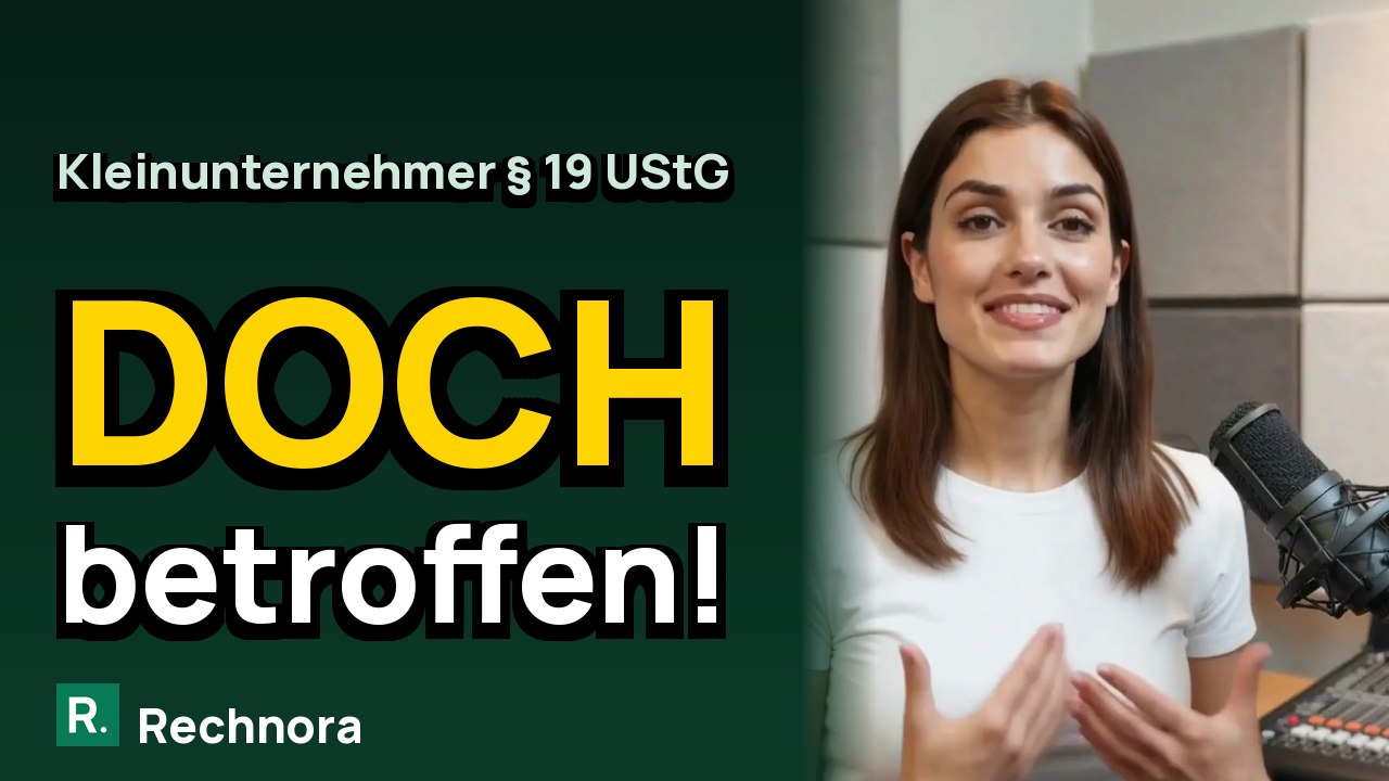 Video-Vorschaubild: Kleinunternehmer & E-Rechnungspflicht: Diese Ausnahme kennt kaum jemand (§ 19 UStG)